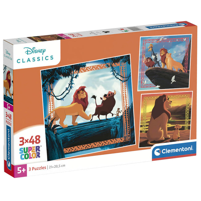 Puzzle El Rey Leon Disney 3X48Pzs Hover Image