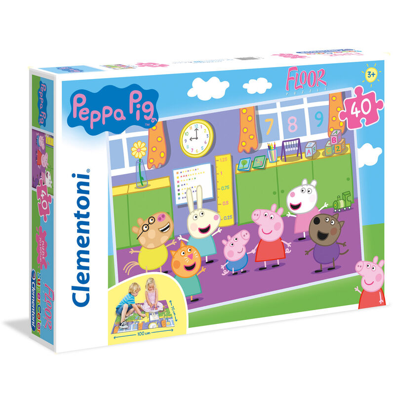 Puzzle Floor Peppa Pig 40Pzs