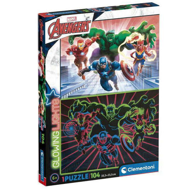 Puzzle Glowing Los Vengadores Avengers Marvel 104Pzs Hover Image