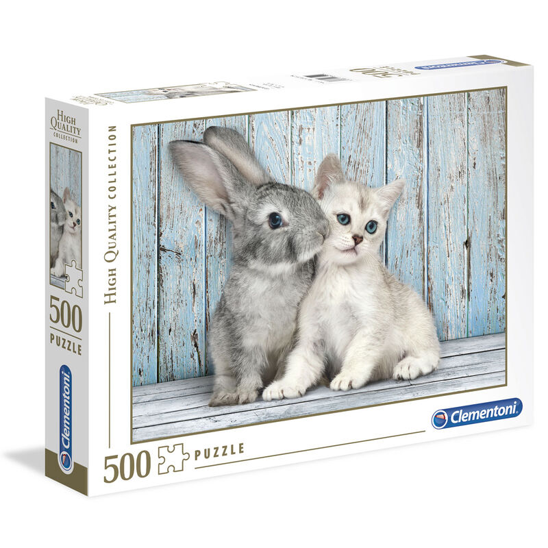Puzzle Gato Y Conejo 500Pzs