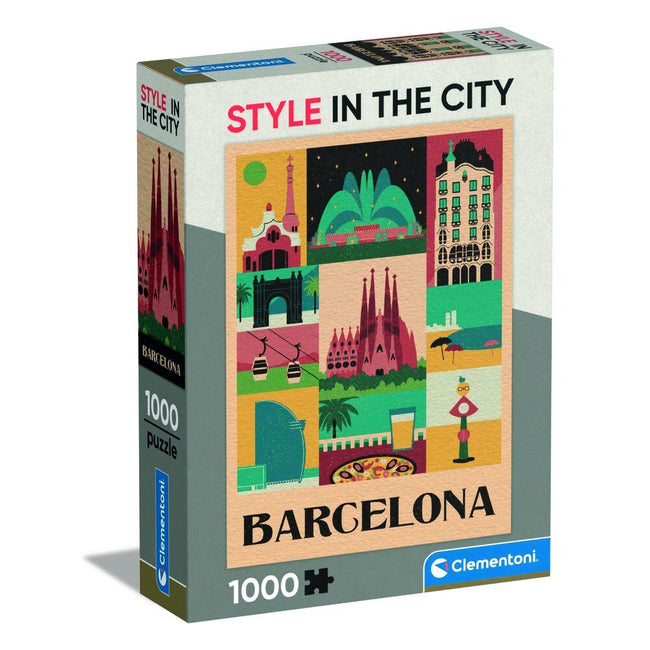 Puzzle Barcelona Style In The City 1000Pzs Hover Image
