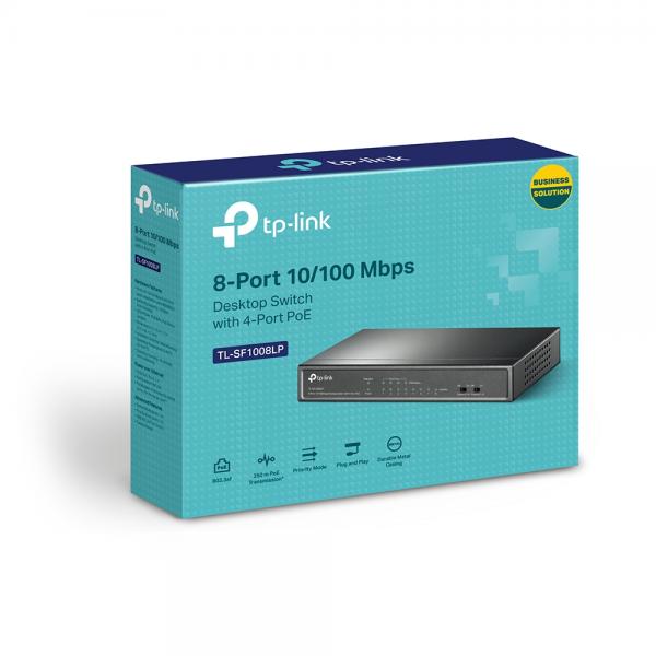 TP-Link TL-SF1008LP Fast Ethernet (10/100) PoE - Switch de escritorio