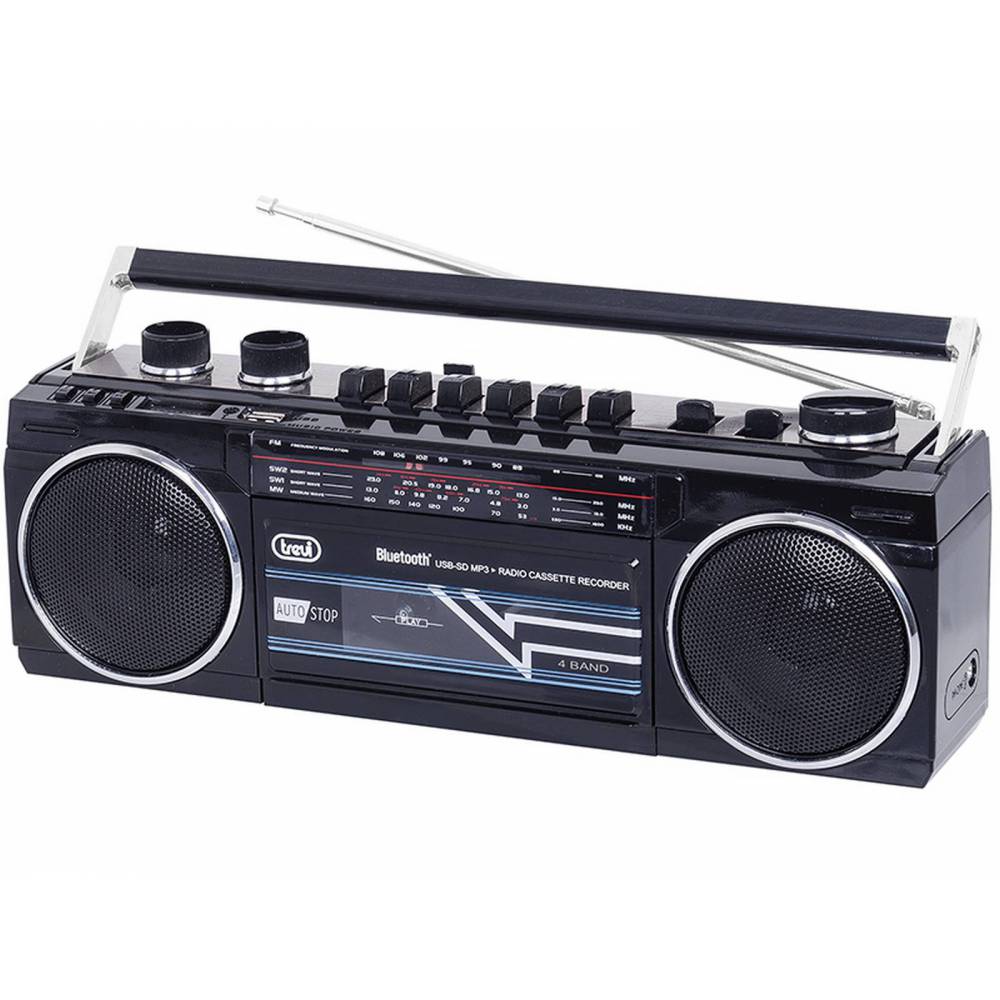 Radio Casette Ret Bt Trevi Rr 501 Bt Negro
