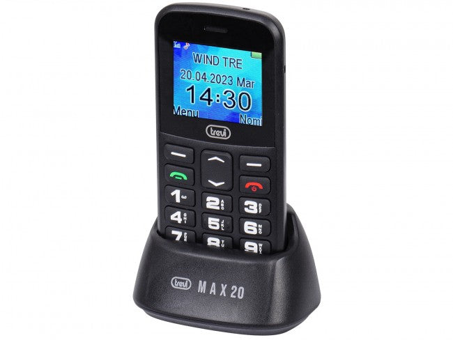 Telefono Trevi Max 20 Base Sos 1,7 Negro