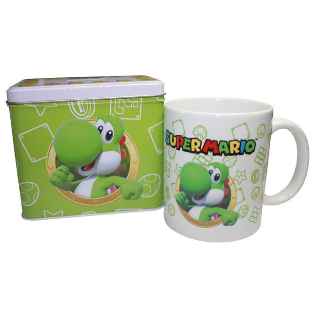 Set Taza + Hucha Yoshi Super Mario Bros Nintendo Hover Image