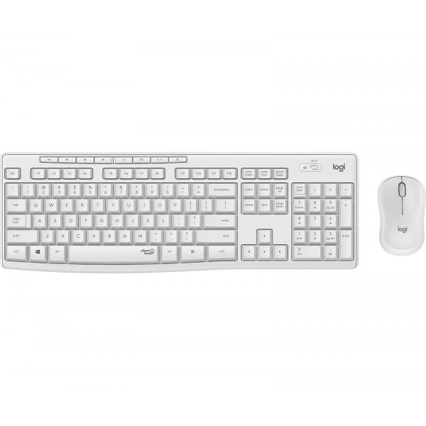 Teclado Y Mouse Logitech Wireless Mk295 Silent Combo Color Blanco P/n:920-009822