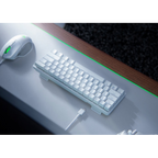 Teclado Mecánico Gaming Razer Huntsman Mini Blanco Clicky Optical Switch Morado