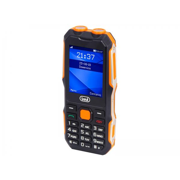 Teléfono Móvil Trevi Antigolpes Forte 70 Negro Naranja