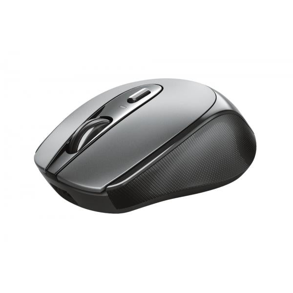 MOUSE TRUST WIRELESS ZAYA NEGRO - RECARGABLE USB-C - 4 BOTONES - 800/1200/1600DPI - RECEPTOR MICRO U
