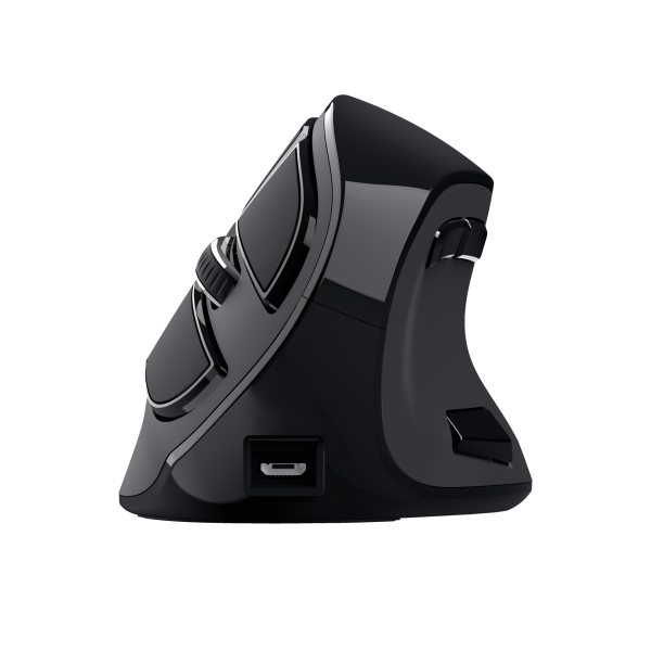 Mouse Trust Wireless Ergo Voxx Recargable Diseo Vertical 1200-2400dpi 9 Botones 23731