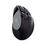 Mouse Trust Wireless Ergo Voxx Recargable Diseo Vertical 1200-2400dpi 9 Botones 23731