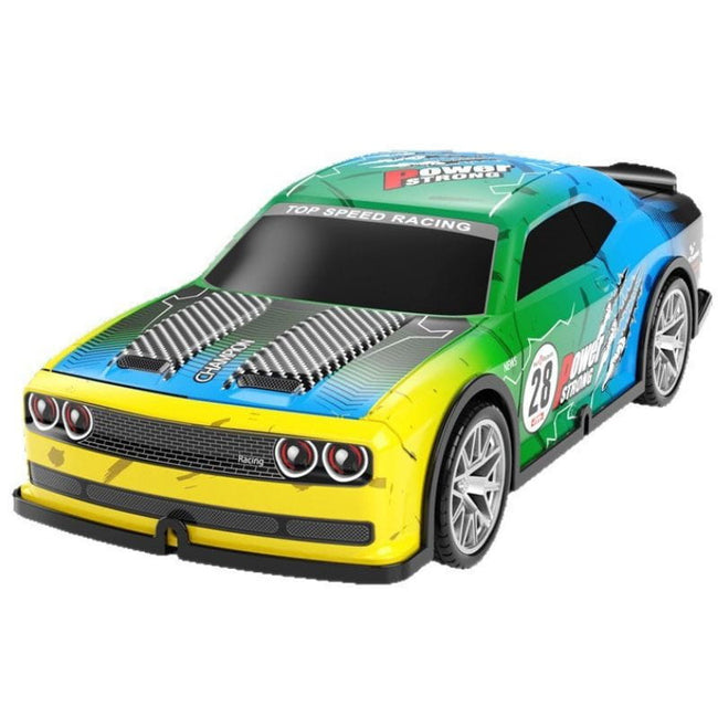 808P 1/22 4WD Drift Amarillo Azul - Coche RC Eléctrico Hover Image