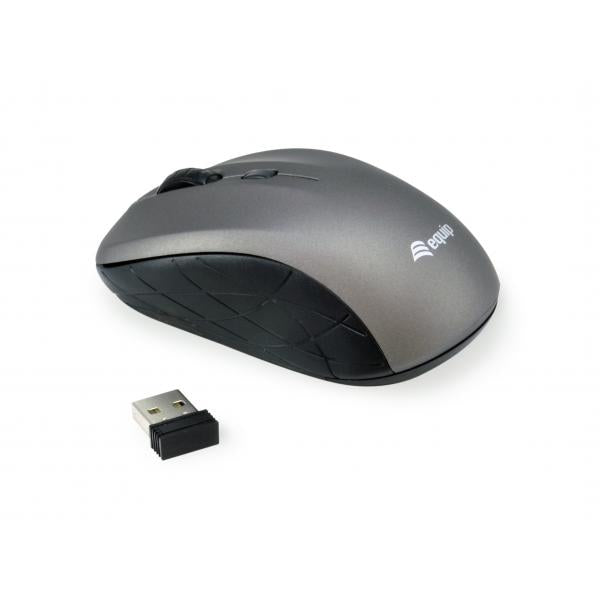 Mouse Equip Wireless Mini Life Optico 4 Botones Scroll Gris 1600dpi