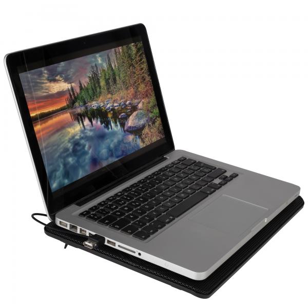 Base De Refrigeracion Para Portatiles Ngs Jet Stand Hasta 15.6" 2 Ventiladores Iluminacion Led 1xusb