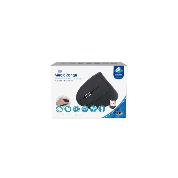 Raton Optico Mediarange Mros232 Wireless Black