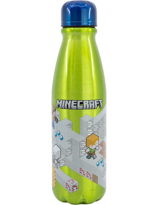 BOTELLA ALUMINIO INFANTIL 600 ML MINECRAFT ISOMETRIC Hover Image