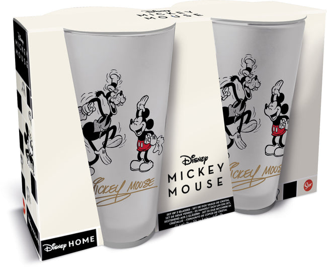 Set 2 Vasos Casual 490Ml Mickey Mouse Vintage Hover Image