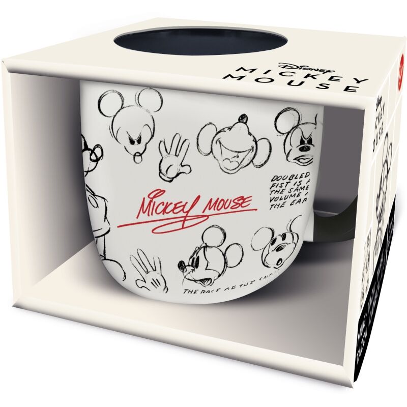 Taza Elite Mickey Mouse Bocetos Vintage 380 Ml