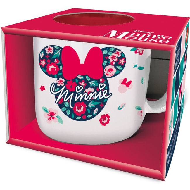 Taza De Desayuno Minnie Mouse Flores 400 Ml Hover Image