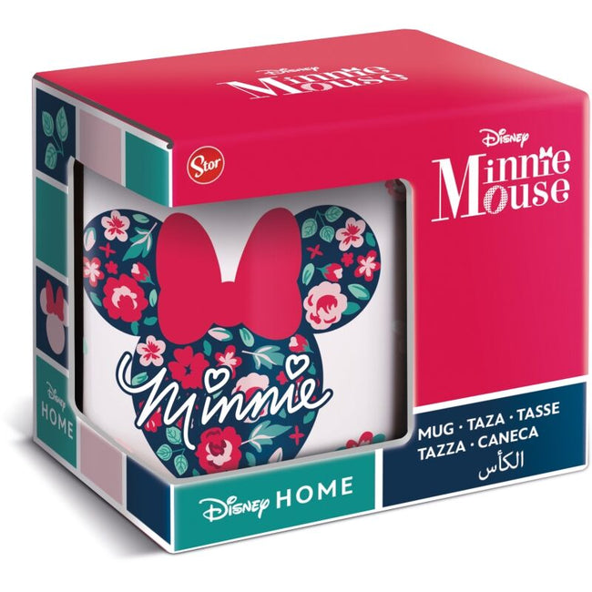 Taza En Caja Regalo Minnie Mouse Flores 325 Ml Hover Image