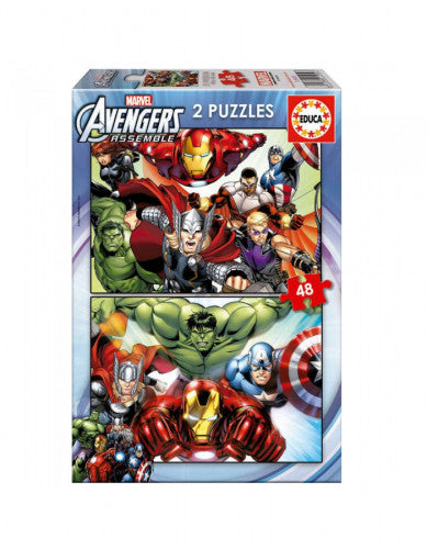 Puzzles Vengadores Avengers Marvel 2X48Pzs