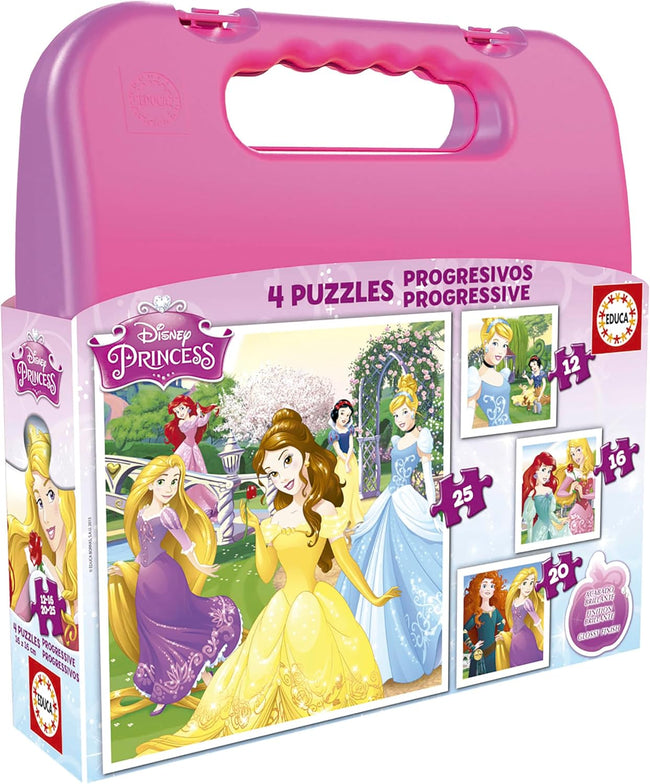Puzzle Maleta Prog.Princesas Rosa Hover Image
