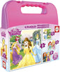 Puzzle Maleta Prog.Princesas Rosa