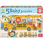Puzzle School Bus 2-5Pzs
