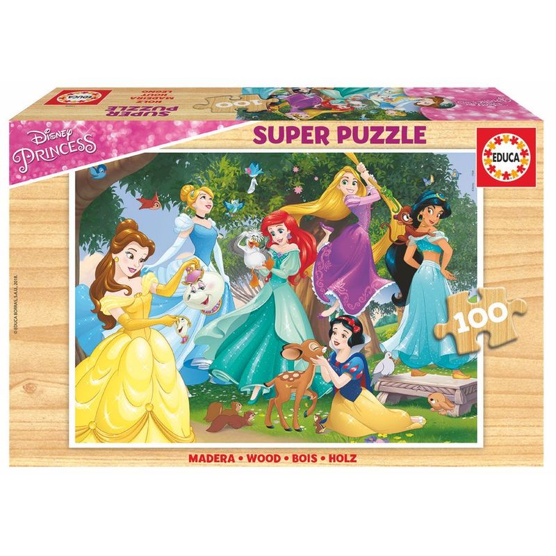 Puzzle Princess Disney Madera 100Pzs