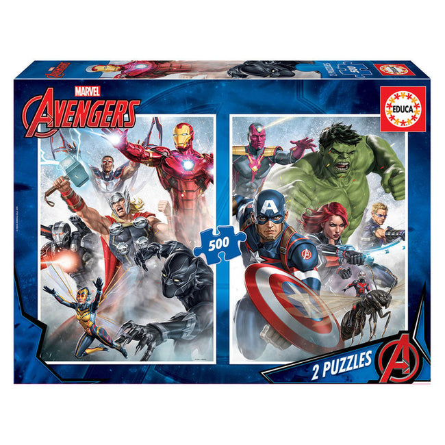 Puzzle 2X500 Avengers Hover Image