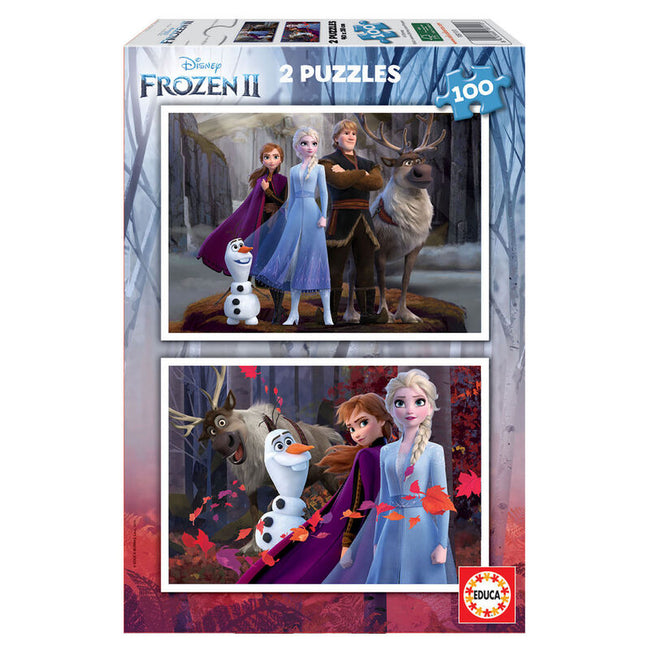 Puzzle Frozen 2 Disney 2X100Pzs Hover Image