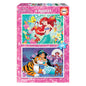 Puzzle Ariel + Jasmine Princesas Disney 2X48Pzs