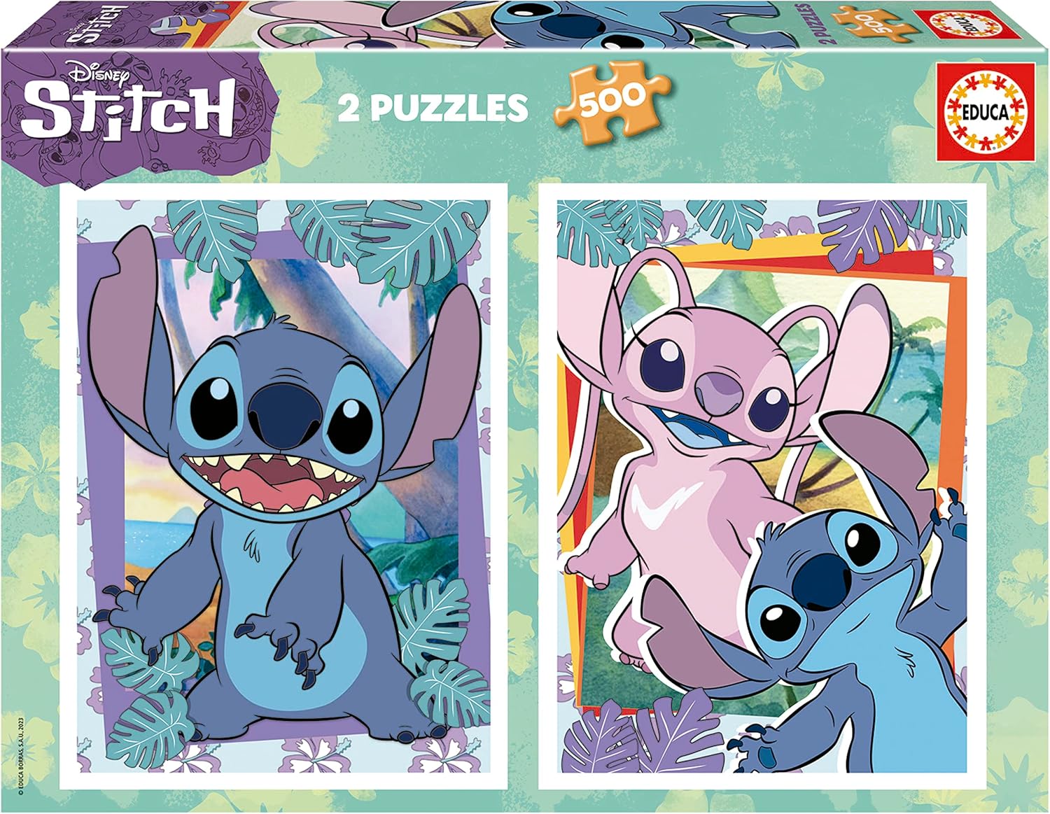 Puzzle 2X500 Stitch Disney