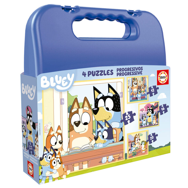 Puzzle Maleta Progresivos Bluey