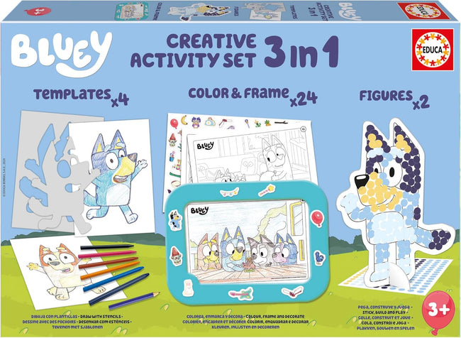 Puzzle Set 3 In 1 Bluey Creative Set Hover Image