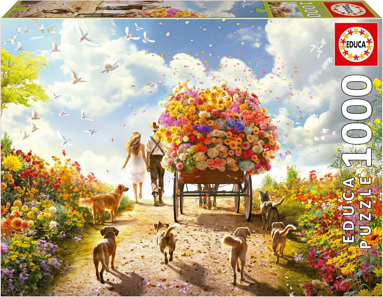 Puzzle 1000 Carro De Flores