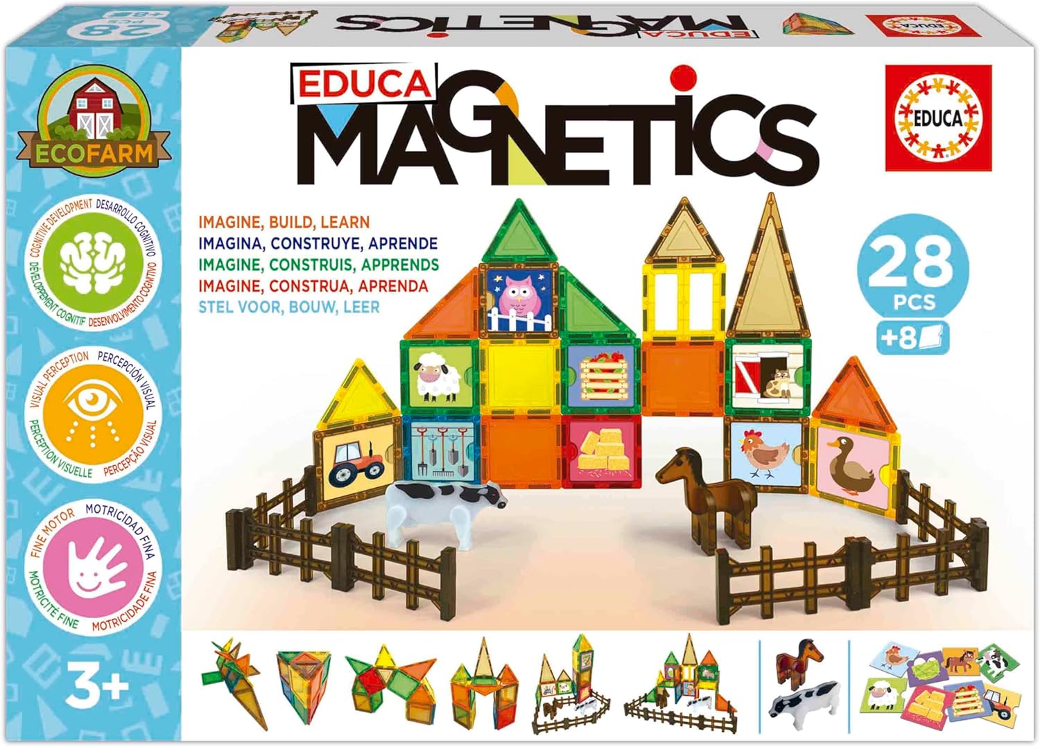 Educa Magnetics Eco Farm 28Pcs