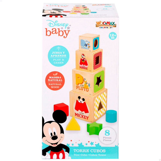 Torre Cubos Madera Disney Hover Image