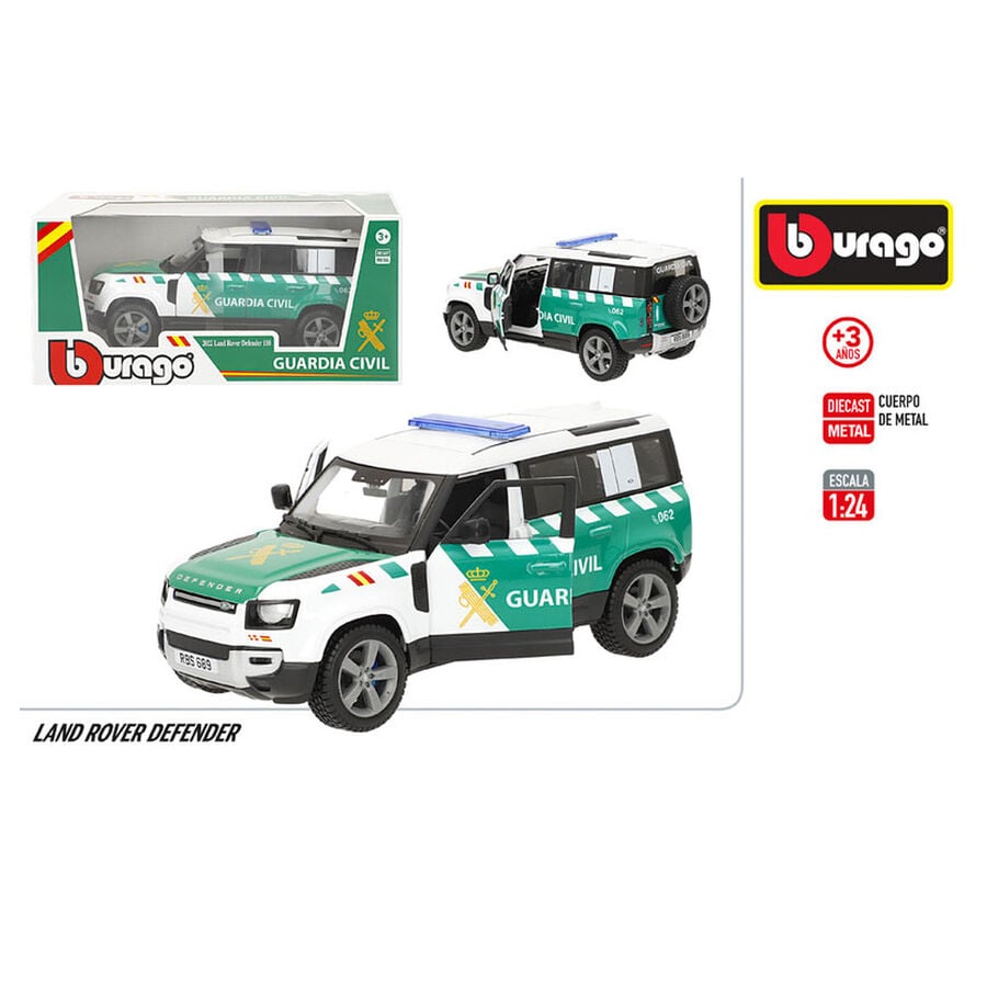 Coche Guardia Civil Land Rover Defender Metal