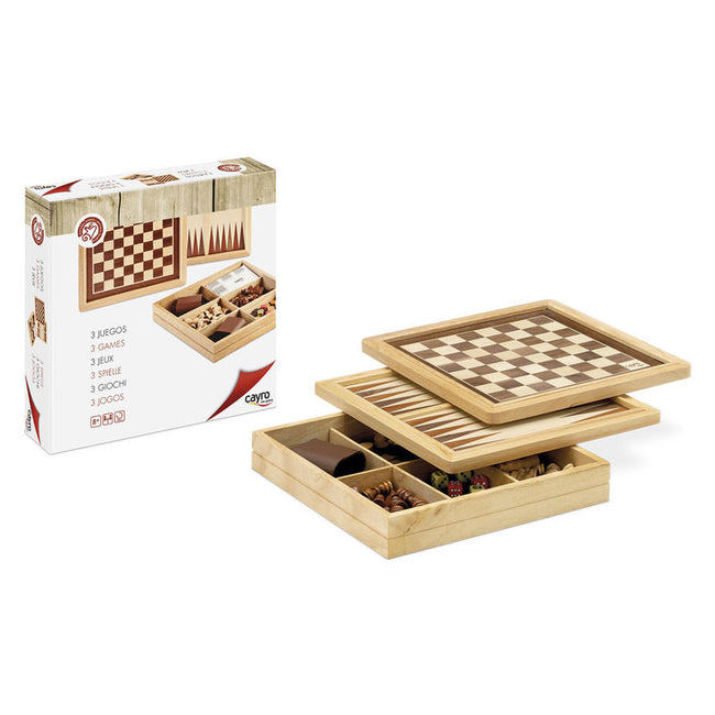 Ajedrez Damas Backgammon Marqueteria Hover Image