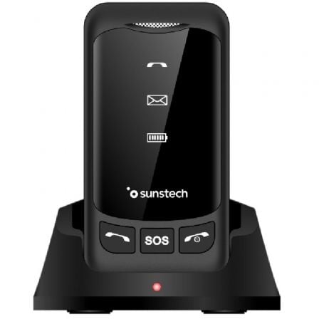 Teléfono Móvil Sunstech Celt25Bk Para Personas Mayores/ Negr
