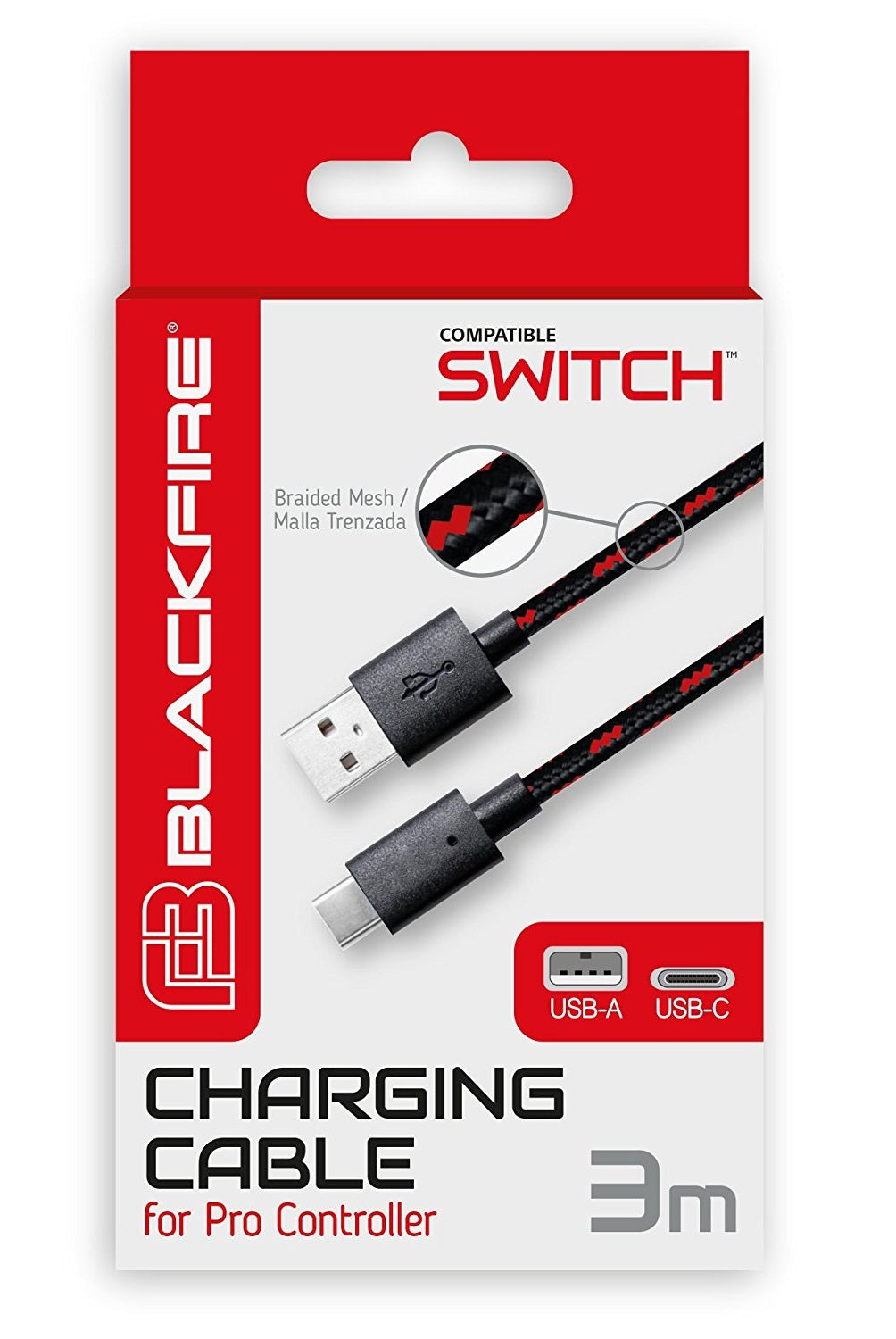 Charging Cable Para Mando Pro 3M N Switch/Switch2 NINTENDO SWITCH 2 (Accesorios)