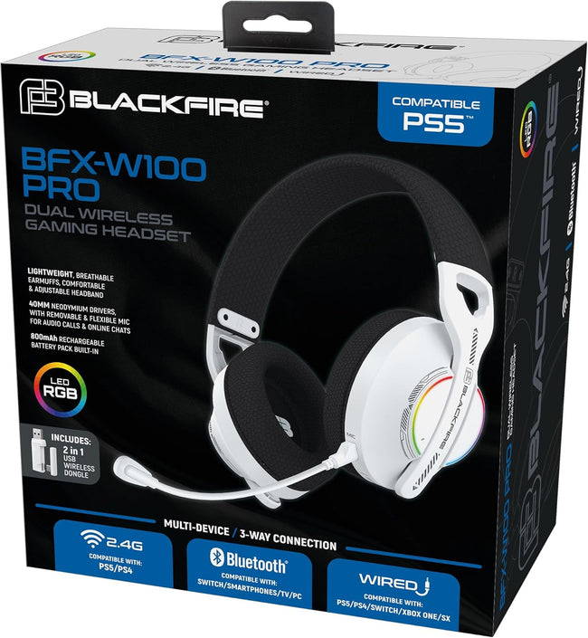 Dual Wireless Headset Blackfire BFX-W100 PR Ps4/Ps5 PS5 (accesorios) Hover Image