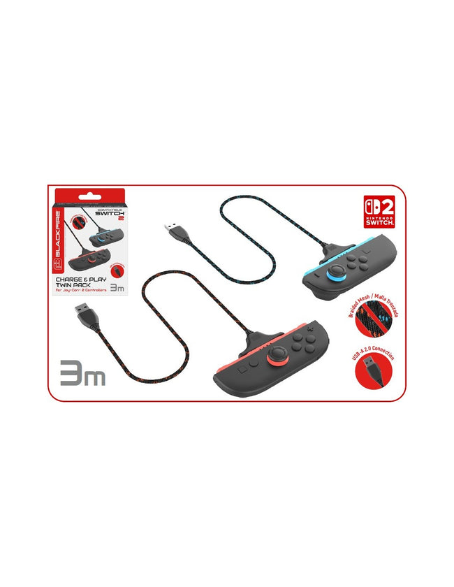 Blackfire Chargue & Play Twin Pack Joycon2 Switch 2 NINTENDO SWITCH 2 (Accesorios) Hover Image
