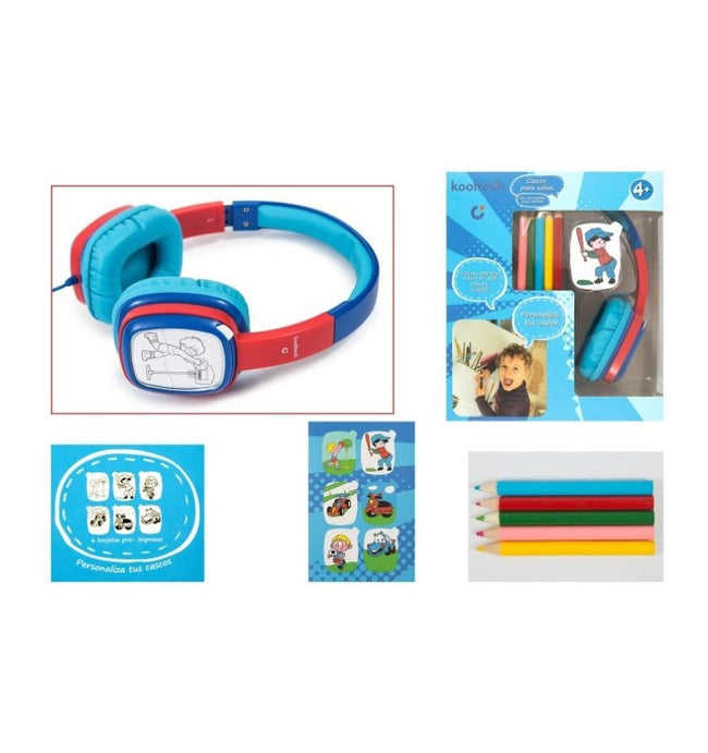 Auriculares Infantiles con Ficha para colorear Kids 3 Hover Image