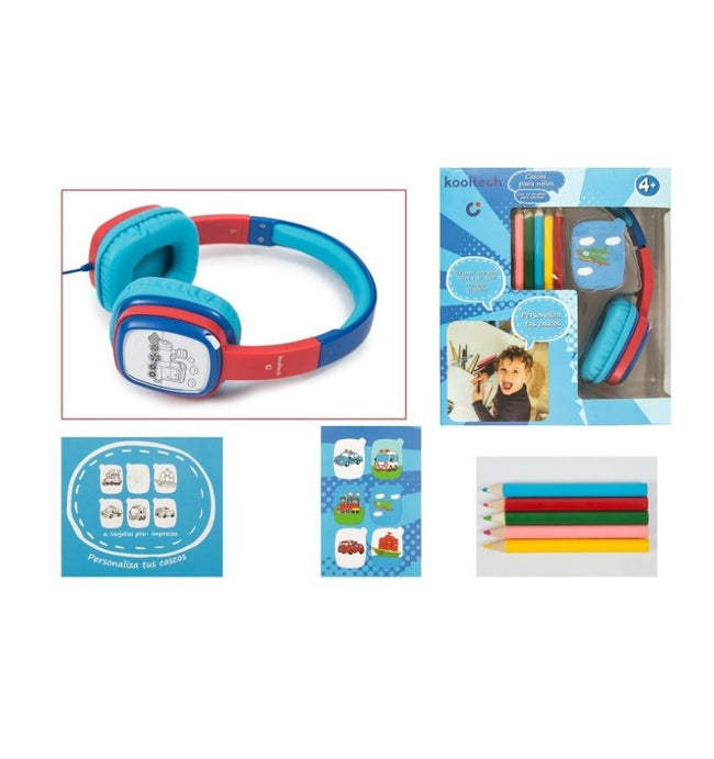 Auriculares Infantiles con Ficha para colorear Kids 4 Hover Image