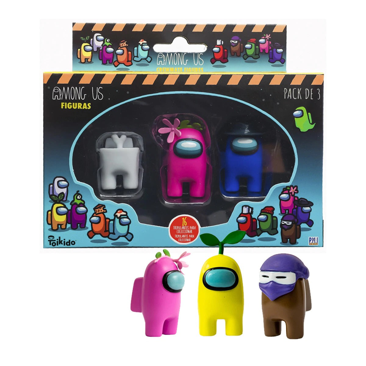 Pack 3 Figuras Crewmates Among Us (S2)