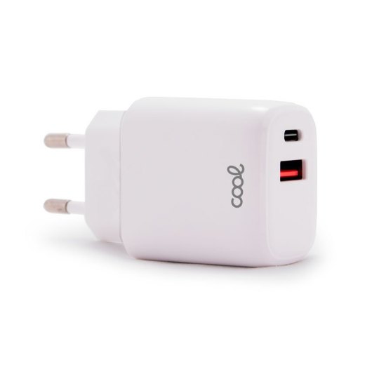 Cargador Cool Dual Usbc-Usb 20W White Hover Image