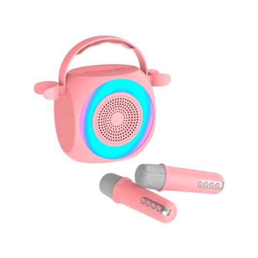 Altavoz Karaoke Cool Mini Karaoke Party 6W Rosa Hover Image