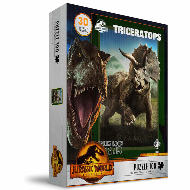 Puzzle 3D Triceratops Jurassic World 100Pzs Hover Image
